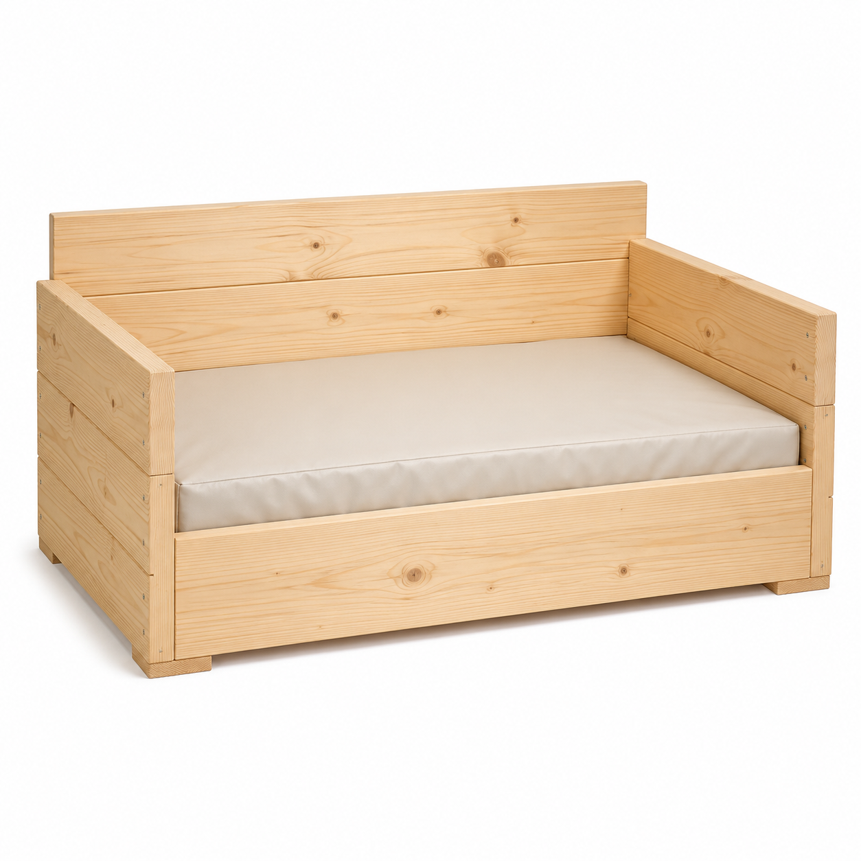 Drewniany fotel-legowisko dla psa M 70 × 50 × 40 cm