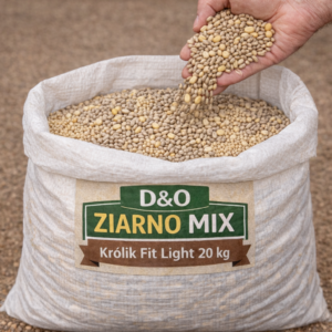 D&O ZIARNO MIX Królik Fit Light 20 kg  lekkostrawna mieszanka dla królików