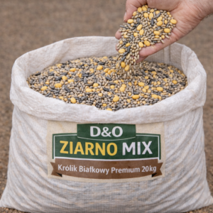 D&O ZIARNO MIX Królik Białkowy Premium 20 kg  mieszanka wysokobiałkowa