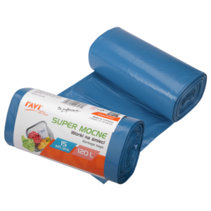 Worki na śmieci 120 l 70 × 110 cm/15 szt. LDPE