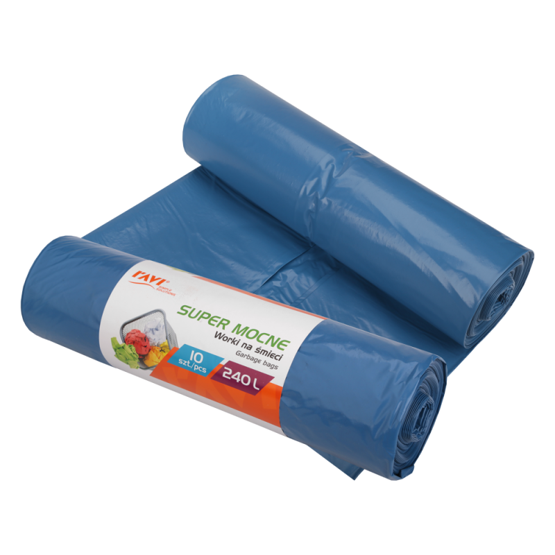 Worki na śmieci 240 l 120 × 150/10 szt. LDPE