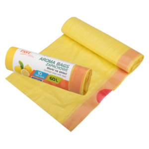Worki na śmieci Aroma Bags z taśmą Cytrynowe 60 l – 10 szt.