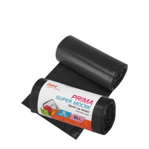 Worki na śmieci Prima 35 l LDPE czarne – 15 szt.