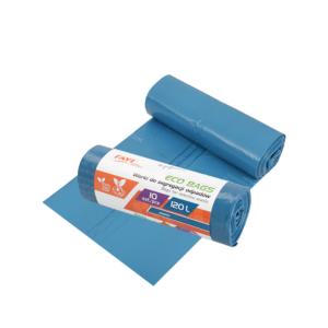 Worki Eco Bags 120 l, 10 szt. niebieskie (papier)
