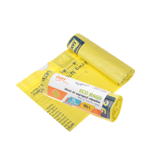 Worki Eco Bags z taśmą 35 l, 15 szt. żółte (plastiki)