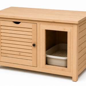 Szafka maskująca kuwetę dla kota kompaktowa 70 × 45 × 55 cm