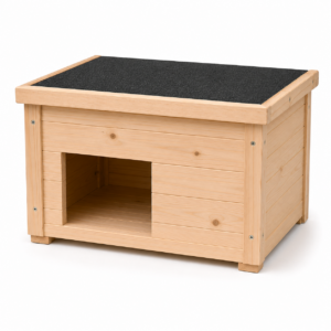 Drewniany domek dla królika kompaktowy 40 × 30 × 28 cm