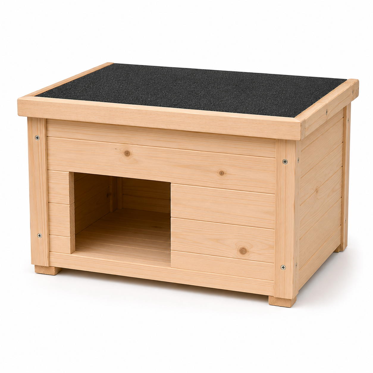 Drewniany domek dla królika kompaktowy 40 × 30 × 28 cm