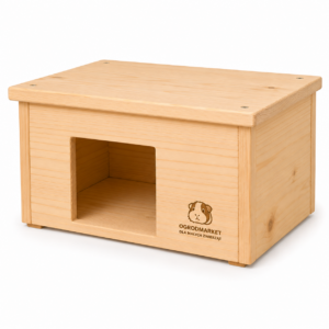 Drewniany domek dla świnki morskiej 35 × 25 × 25 cm
