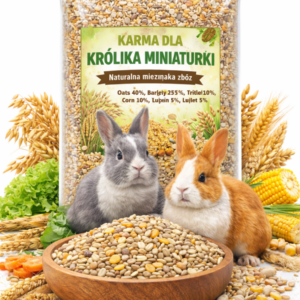 Karma dla królika miniaturki mieszanka zbóż naturalna 20kg