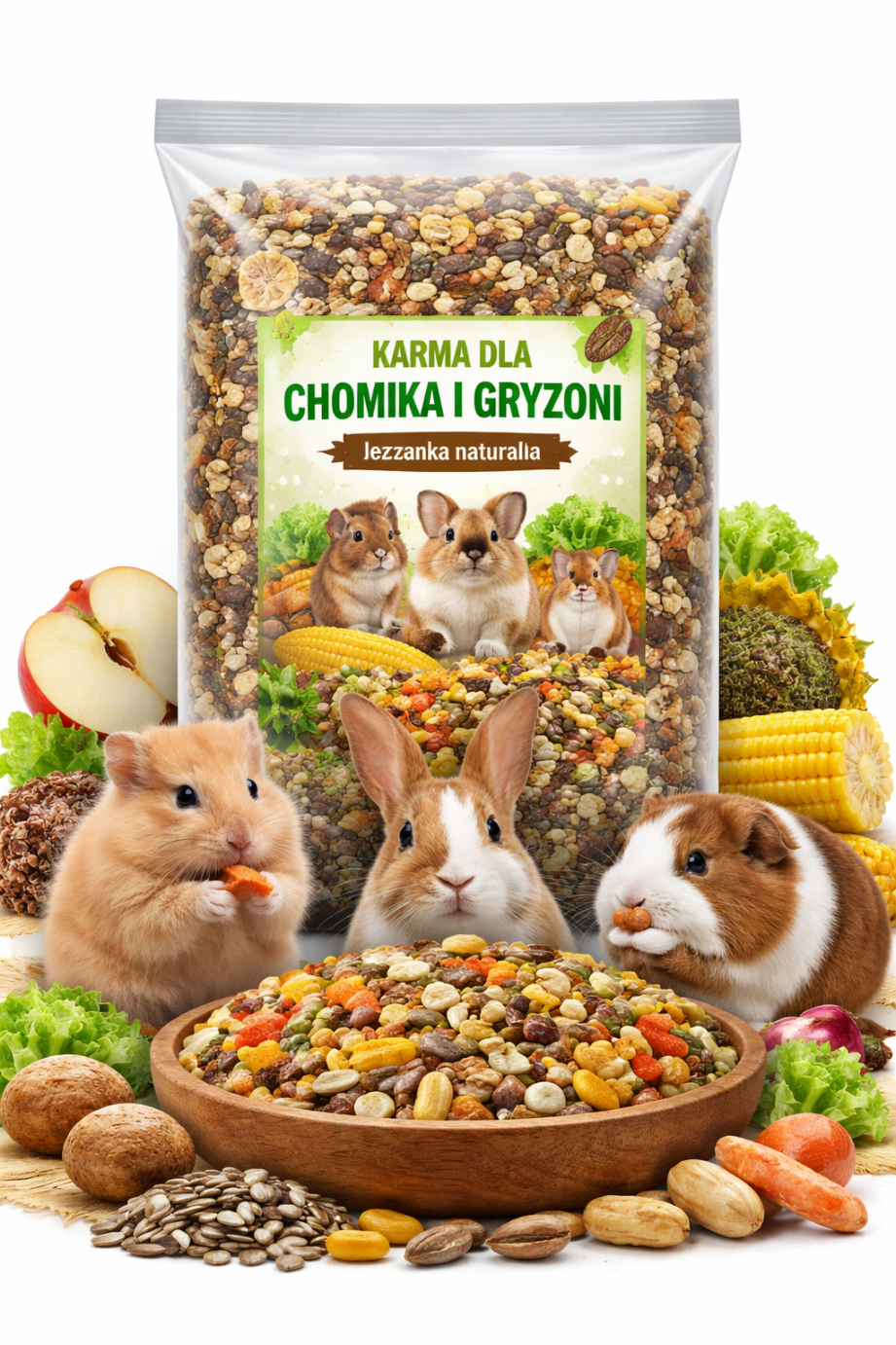 Karma dla chomika i gryzoni mieszanka ziaren naturalna 5kg